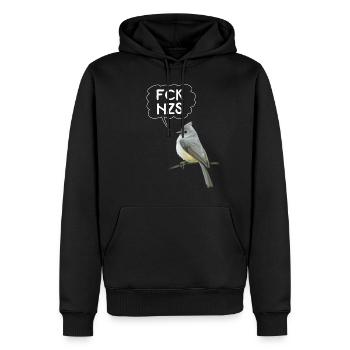 FCK AFD NZS Süßer Vogel Gegen Rassismus Faschismus - Männer Premium Bio Hoodie - Schwarz - Vorne - Nico (187cm)