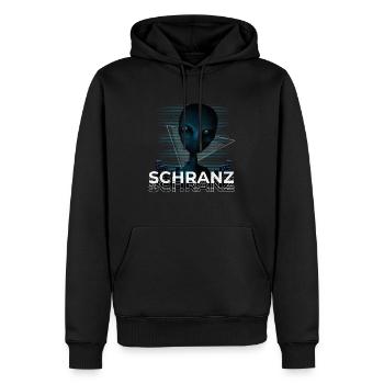 Schranz Musik Party Techno Geschenk - Männer Premium Bio Hoodie - Schwarz - Vorne - Nico (187cm)