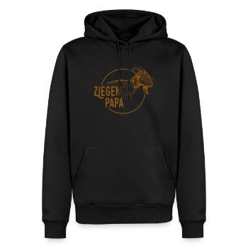 Ziegen Papa Ziegenhirte Hirte Ziege Bauer Geschenk - Männer Premium Bio Hoodie - Schwarz - Vorne - Nico (187cm)