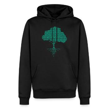 Informaticien informaticien informaticien - Sweat à capuche Premium bio Homme - noir - Devant - Nico (187cm)