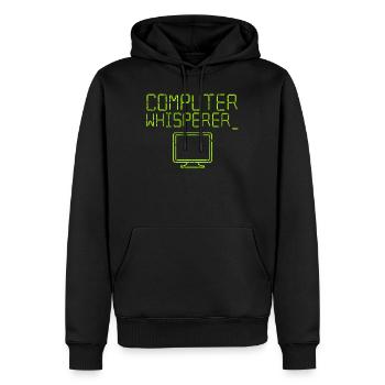 Informatik Computer Programmierer Informatiker - Männer Premium Bio Hoodie - Schwarz - Vorne - Nico (187cm)