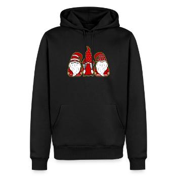 Gnome Buddies Zwerge Humor - Männer Premium Bio Hoodie - Schwarz - Vorne - Nico (187cm)