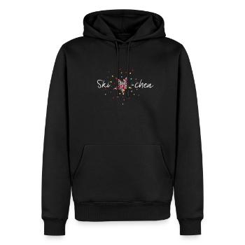 Astérisque de ski - Sweat à capuche Premium bio Homme - noir - Devant - Nico (187cm)