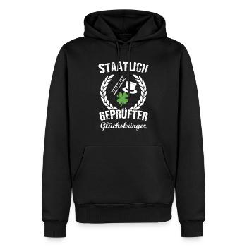 Kaminkehrer Handwerker - Männer Premium Bio Hoodie - Schwarz - Vorne - Nico (187cm)