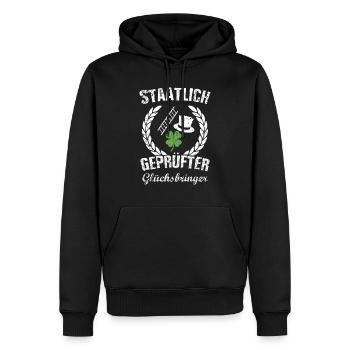 Schornsteinfeger - Männer Premium Bio Hoodie - Schwarz - Vorne - Nico (187cm)