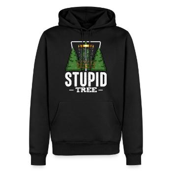 Frisbee - Männer Premium Bio Hoodie - Schwarz - Vorne - Nico (187cm)