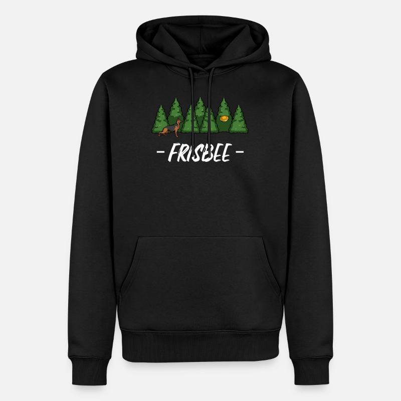 frisbee - Sweat à capuche Premium bio Homme - noir