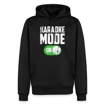 Karaoke - Männer Premium Bio Hoodie - Schwarz - Vorne - Nico (187cm)