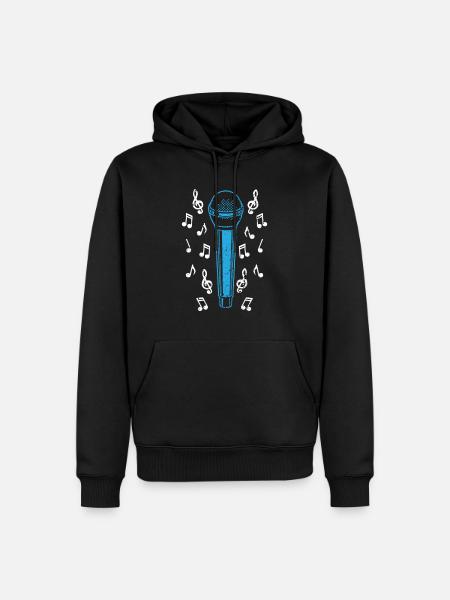 Karaoke - Männer Premium Bio Hoodie - Schwarz