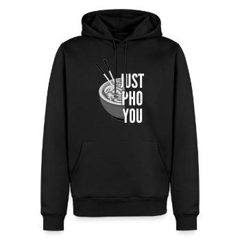 Soupe Pho Bo Pho Soupe asiatique - Sweat à capuche Premium bio Homme - noir - Devant - Nico (187cm)
