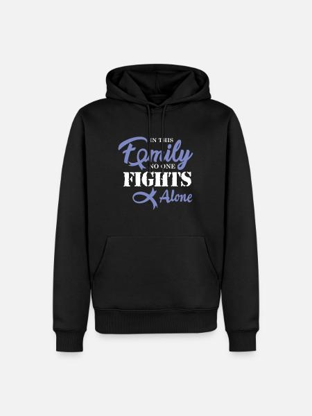 Esophageal cancer chemo gift - Men’s Premium Organic Hoodie - black