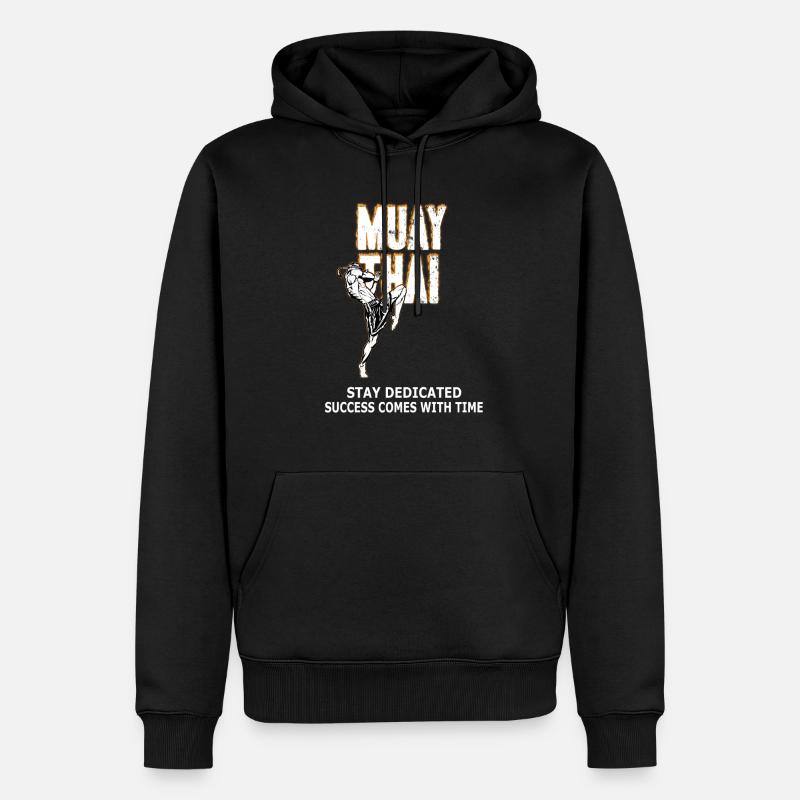 Muay Thai - Männer Premium Bio Hoodie - Schwarz