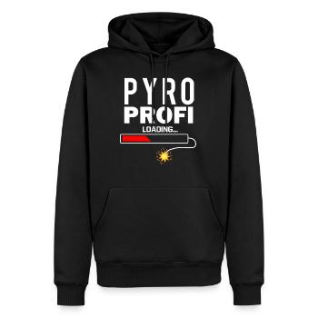 Pyrotechnie Pyro Profi Silvester - Sweat à capuche Premium bio Homme - noir - Devant - Nico (187cm)