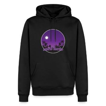 St. Lucia lila Paradies - Männer Premium Bio Hoodie - Schwarz - Vorne - Nico (187cm)