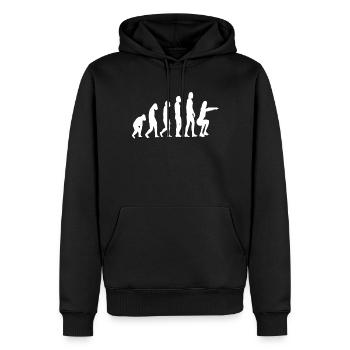 Fitness Gymnastik Gymnastik Evolution Aerobic - Männer Premium Bio Hoodie - Schwarz - Vorne - Nico (187cm)