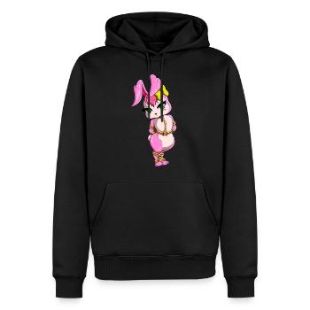 Rope Bunny BDSM Bondage Hase Shibari Submissive - Männer Premium Bio Hoodie - Schwarz - Vorne - Nico (187cm)