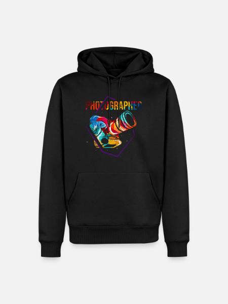 Photographer Camera Gift - Men’s Premium Organic Hoodie - black