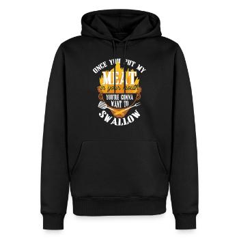 BBQ Grill Grill Master Grill Barbecue Barbecue Party - Men’s Premium Organic Hoodie - black - Front - Nico (187cm)