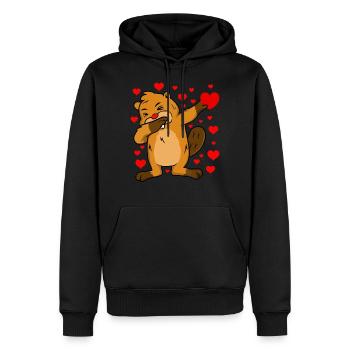 Valentines Day - Männer Premium Bio Hoodie - Schwarz - Vorne - Nico (187cm)