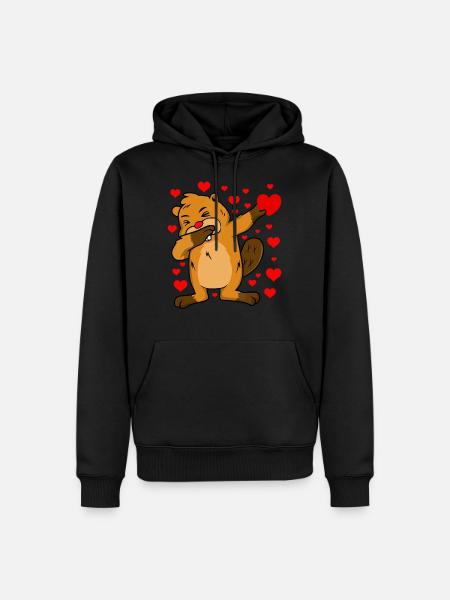 Valentines day - Men’s Premium Organic Hoodie - black