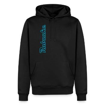 Rabauke Neon - Männer Premium Bio Hoodie - Schwarz - Vorne - Nico (187cm)
