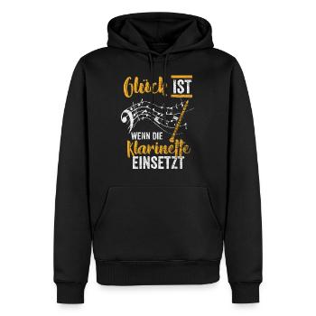 Klarinette Band - Männer Premium Bio Hoodie - Schwarz - Vorne - Nico (187cm)