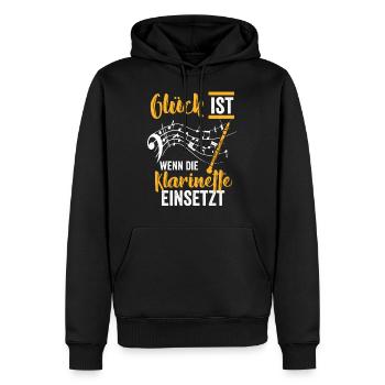 Klarinette Komponist - Männer Premium Bio Hoodie - Schwarz - Vorne - Nico (187cm)