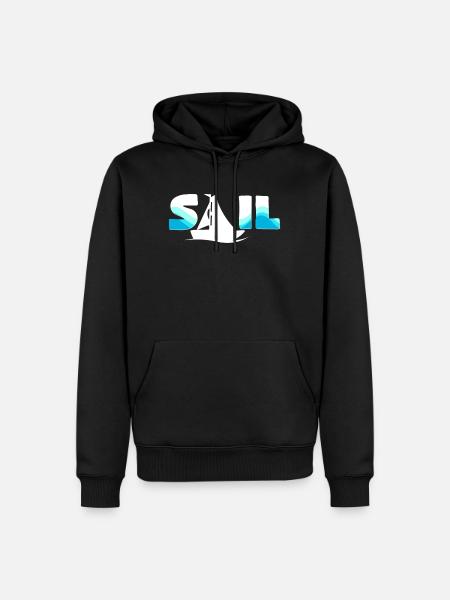 Segeln - Männer Premium Bio Hoodie - Schwarz