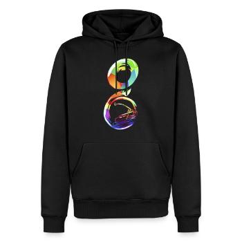 Sousaphon - Männer Premium Bio Hoodie - Schwarz - Vorne - Nico (187cm)