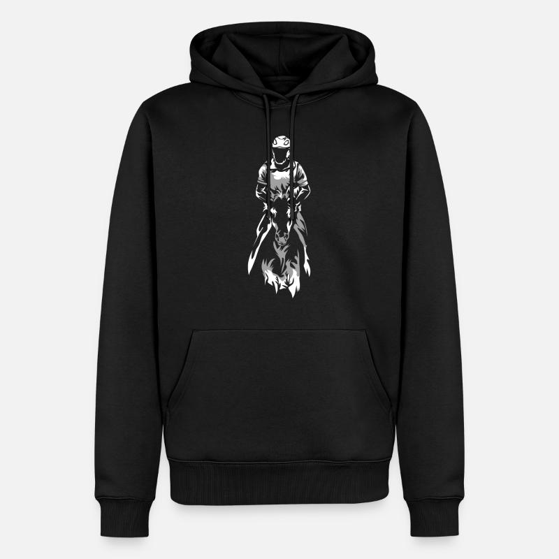 Endurance Cavalière - Sweat à capuche Premium bio Homme - noir