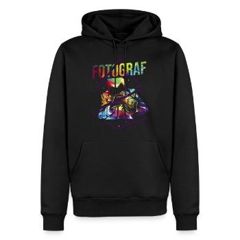 Fotograf Fotografie Geschenk - Männer Premium Bio Hoodie - Schwarz - Vorne - Nico (187cm)