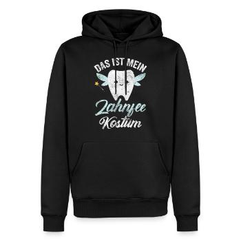 Zahnfee Kostüm Karneval Fasching Fee - Männer Premium Bio Hoodie - Schwarz - Vorne - Nico (187cm)