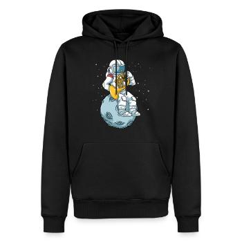 Waldhorn Shirt Männer Orchester Astronaut Horn - Männer Premium Bio Hoodie - Schwarz - Vorne - Nico (187cm)