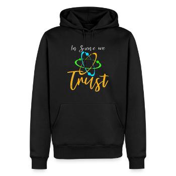 Wissenschaft - Männer Premium Bio Hoodie - Schwarz - Vorne - Nico (187cm)