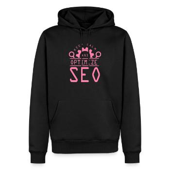 Suchmaschine SEO Online Marketing Optimierung - Männer Premium Bio Hoodie - Schwarz - Vorne - Nico (187cm)