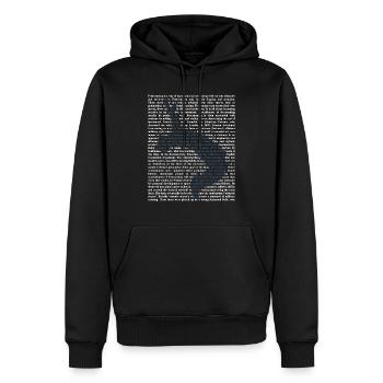 Free Running - Sweat à capuche Premium bio Homme - noir - Devant - Nico (187cm)