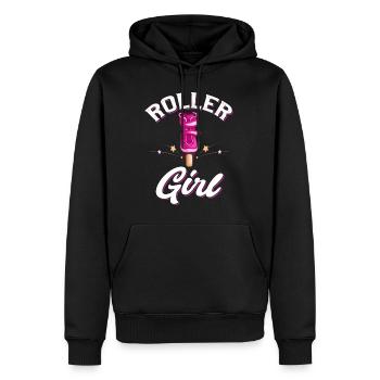 Roller Derby Rollschuh Skate Inline Skates - Männer Premium Bio Hoodie - Schwarz - Vorne - Nico (187cm)