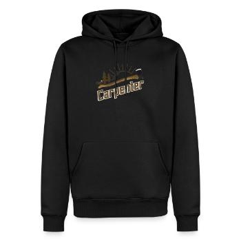 Carpenter - Zimmerer Tischler - Männer Premium Bio Hoodie - Schwarz - Vorne - Nico (187cm)