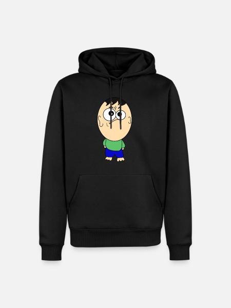 Funny pictures with huge heads - Men’s Premium Organic Hoodie - black