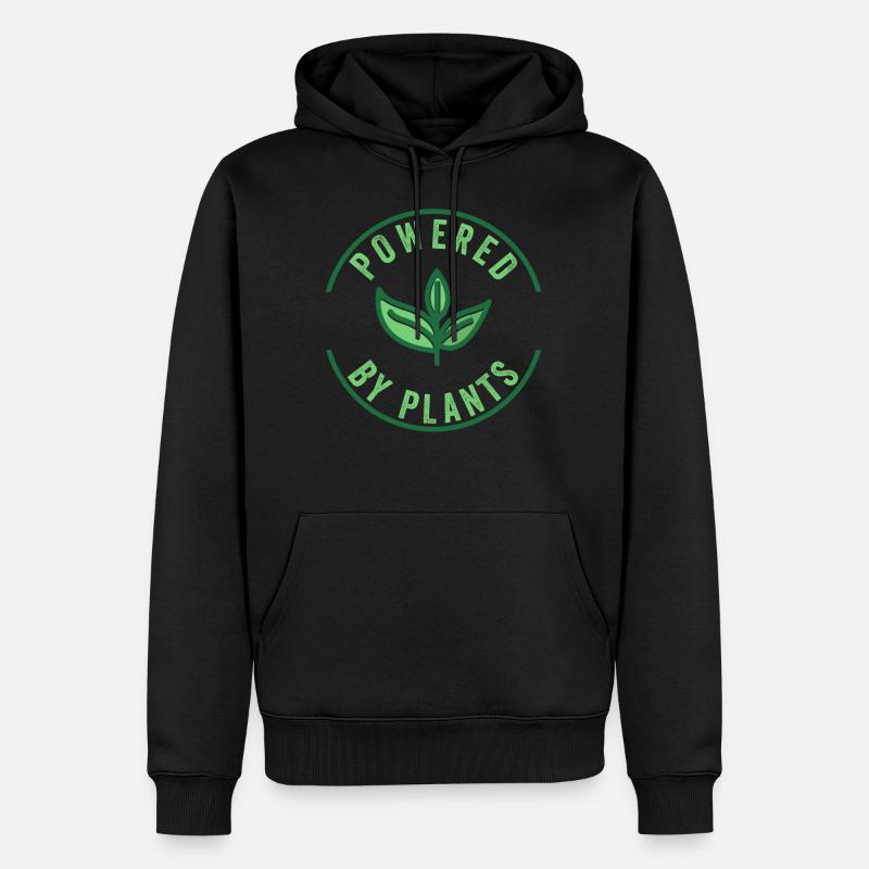 Végétaliens végétariens - Sweat à capuche Premium bio Homme - noir