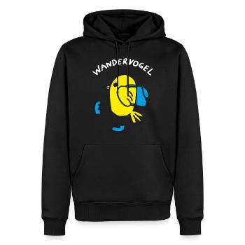 WANDERVOGEL, Wandern - Männer Premium Bio Hoodie - Schwarz - Vorne - Nico (187cm)