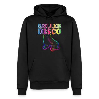 Rollschuhe Disco Inline Skating Rollschuhlaufen - Männer Premium Bio Hoodie - Schwarz - Vorne - Nico (187cm)