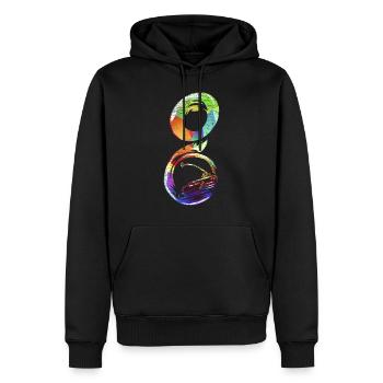 Sousaphon Geschenk - Männer Premium Bio Hoodie - Schwarz - Vorne - Nico (187cm)