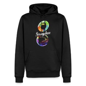 Sousaphon Geschenk - Männer Premium Bio Hoodie - Schwarz - Vorne - Nico (187cm)