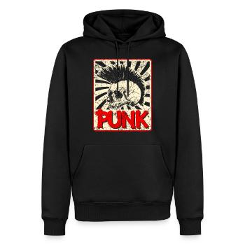 Cadeau de concert de groupe de punk rock anarchie musique punk - Sweat à capuche Premium bio Homme - noir - Devant - Nico (187cm)