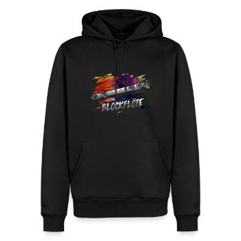 Blockflöte Flöte Geschenk - Männer Premium Bio Hoodie - Schwarz - Vorne - Nico (187cm)
