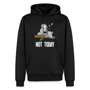 Not Today Koala - Männer Premium Bio Hoodie - Schwarz - Vorne - Nico (187cm)