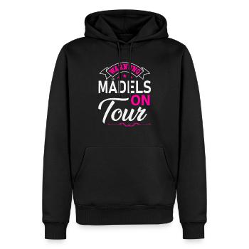 Mädels on Tour Mädelstrip Girls Trip Mädelstour - Männer Premium Bio Hoodie - Schwarz - Vorne - Nico (187cm)
