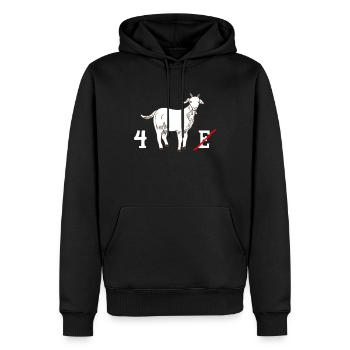 Vierzig Ziege 40. Geburtstag Geburt 1980 Geschenk - Männer Premium Bio Hoodie - Schwarz - Vorne - Nico (187cm)
