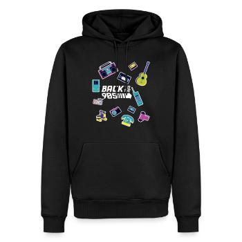 Back to the 90s - 90s, costume - Men’s Premium Organic Hoodie - black - Front - Nico (187cm)